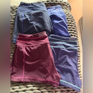 Lot of Athleta running shorts shorts